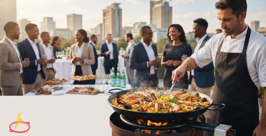 Corporate Lunch Catering Johannesburg: Premium Live Paella